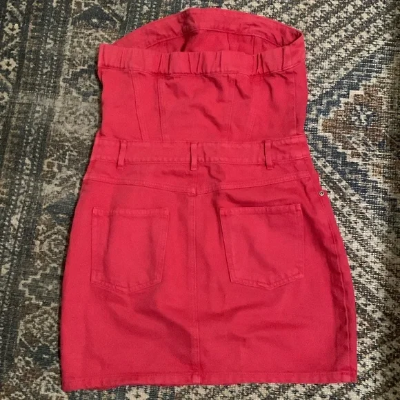 Vici Strapless Pink Mini Dress - Picture 2 of 7